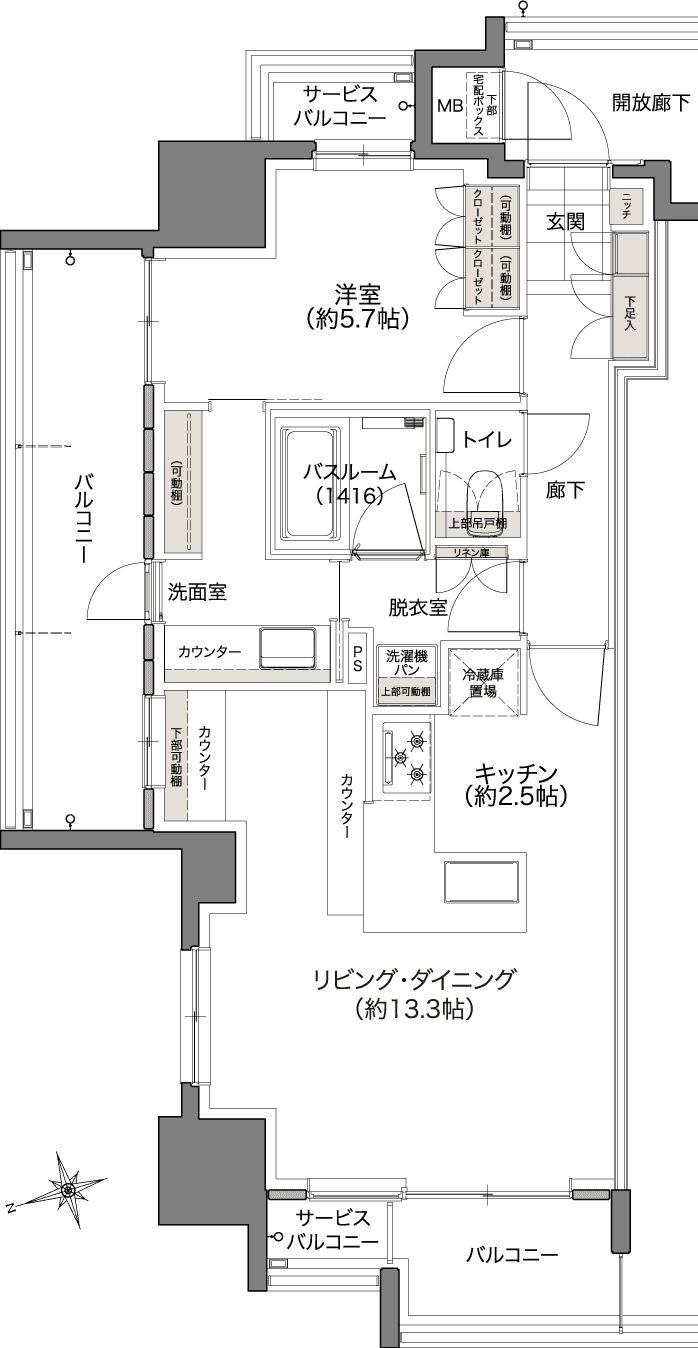 A TYPE 間取り図