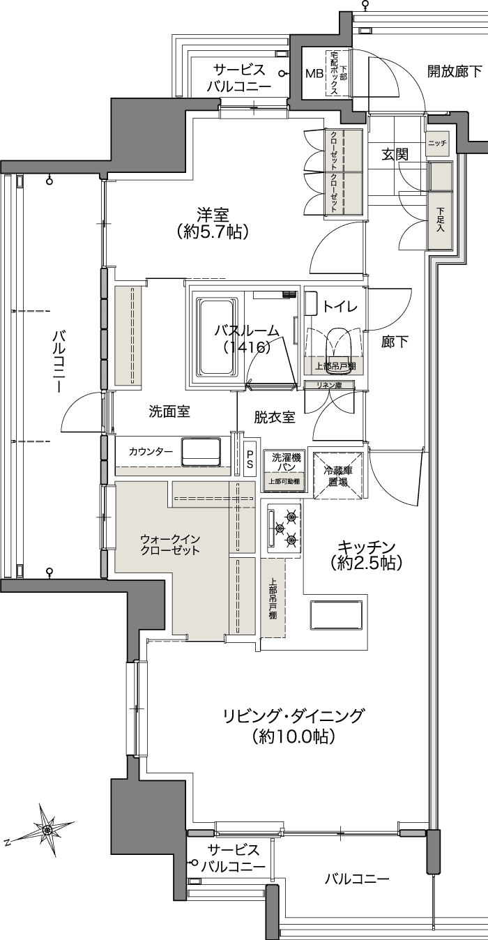 A TYPE 間取り図