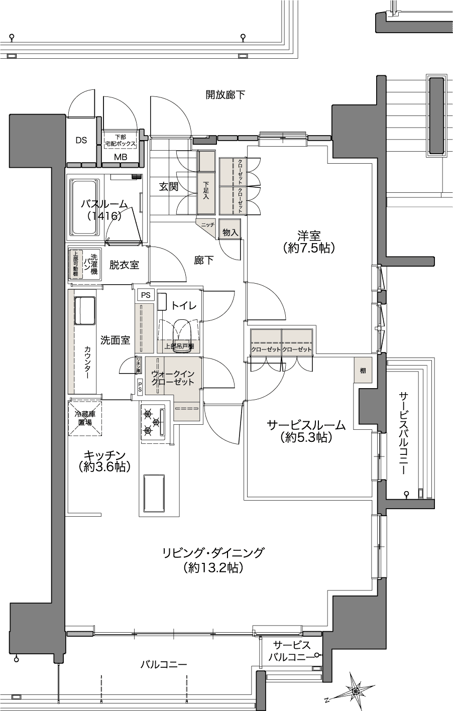 C TYPE 間取り図